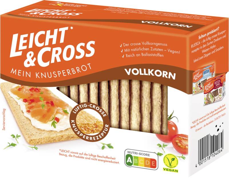 Leicht & Cross Mein Knusperbrot Vollkorn 125G