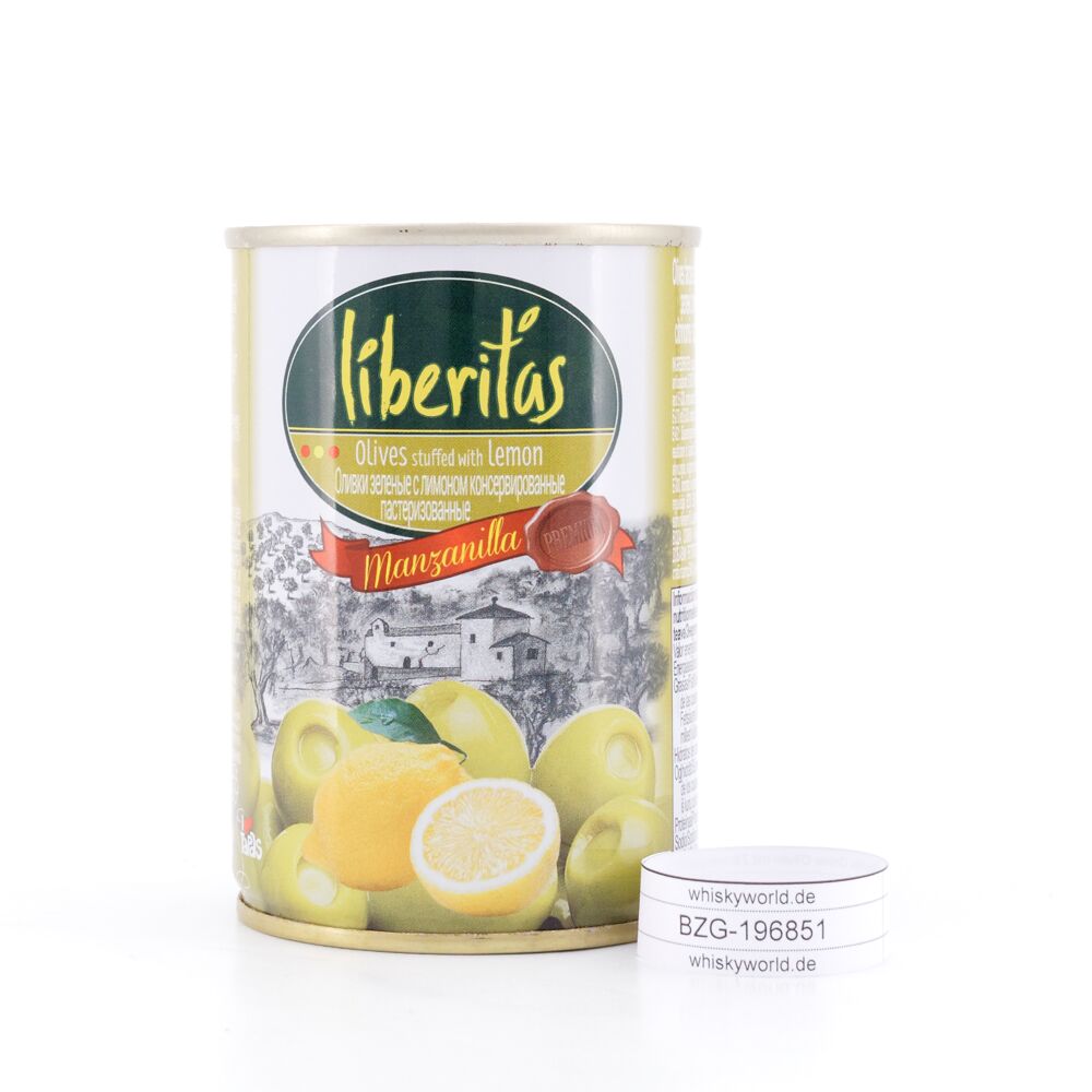 Liberitas Grüne Oliven gefüllt mit Zitrone 280g 100 g