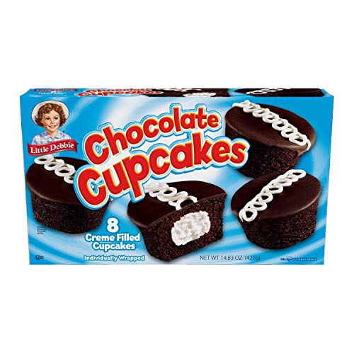 Little Debbie Chocolate Cupcakes 8 Creme Filled Cupcakes 14.83 Oz