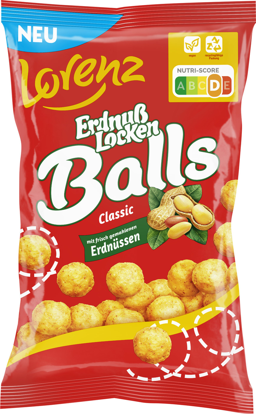 Lorenz Erdnuß Locken Balls 130G