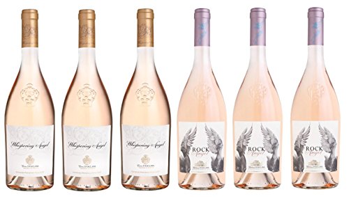 Lot de 6 Bouteilles Château D’Esclans Côtes de Provence 2020 – 3 Whispering Angel et 3 Rock Angel