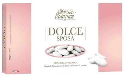 MAXTRIS | Linea Classico Mandorla | CONFETTI DOLCE SPOSA BIANCHI (250 PZ) | 1 Kg von Italiana Confetti