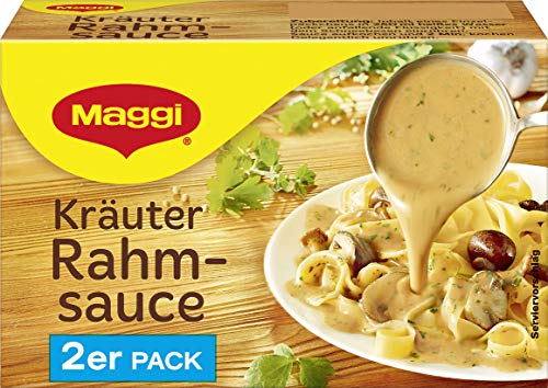 Maggi Delikatess Doppelpack Kräuter-Rahmsoße, 18er Pack (18 x 500 ml) von Maggi