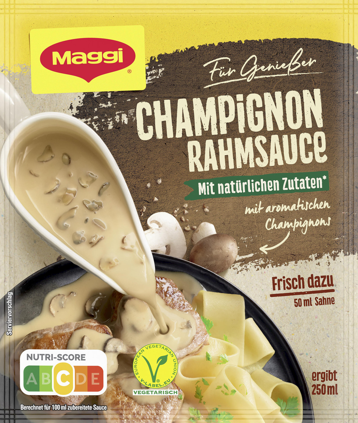 Maggi Für Genießer Champignon Rahmsauce ergibt 250ML