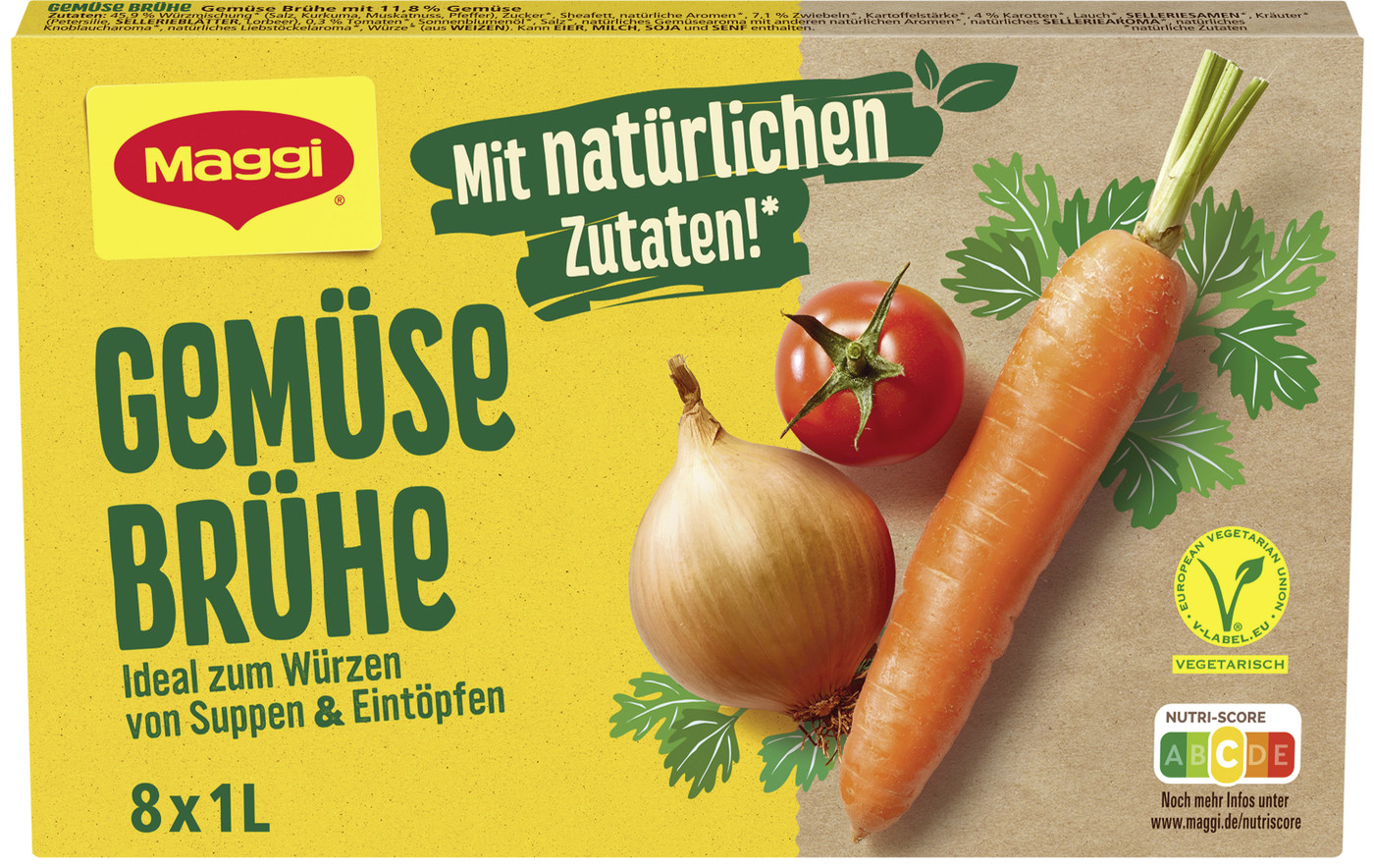 Maggi Gemüse Brühe für 8L 168G