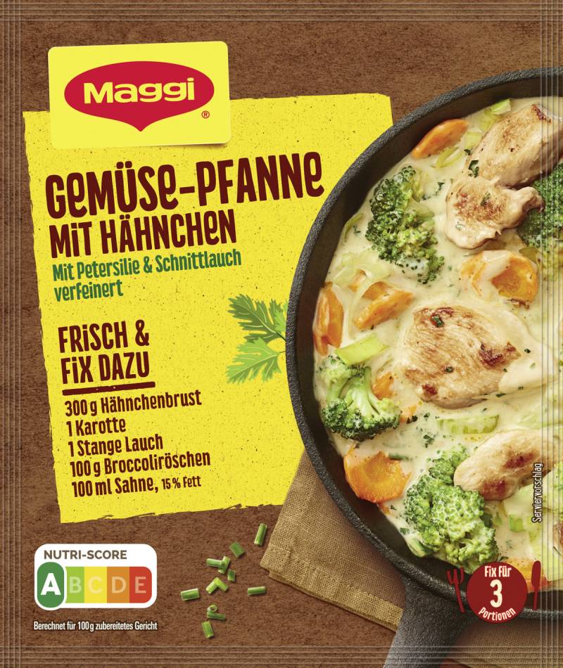 Maggi Gemüse-Pfanne mit Hähnchen 40G