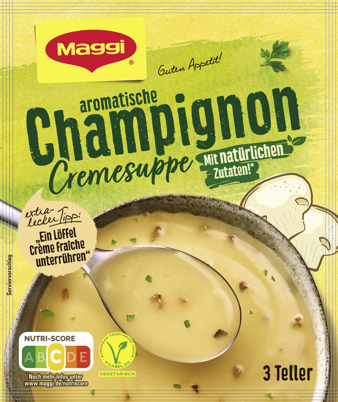 Maggi Guten Appetit Champignon Creme Suppe ergibt 750ML