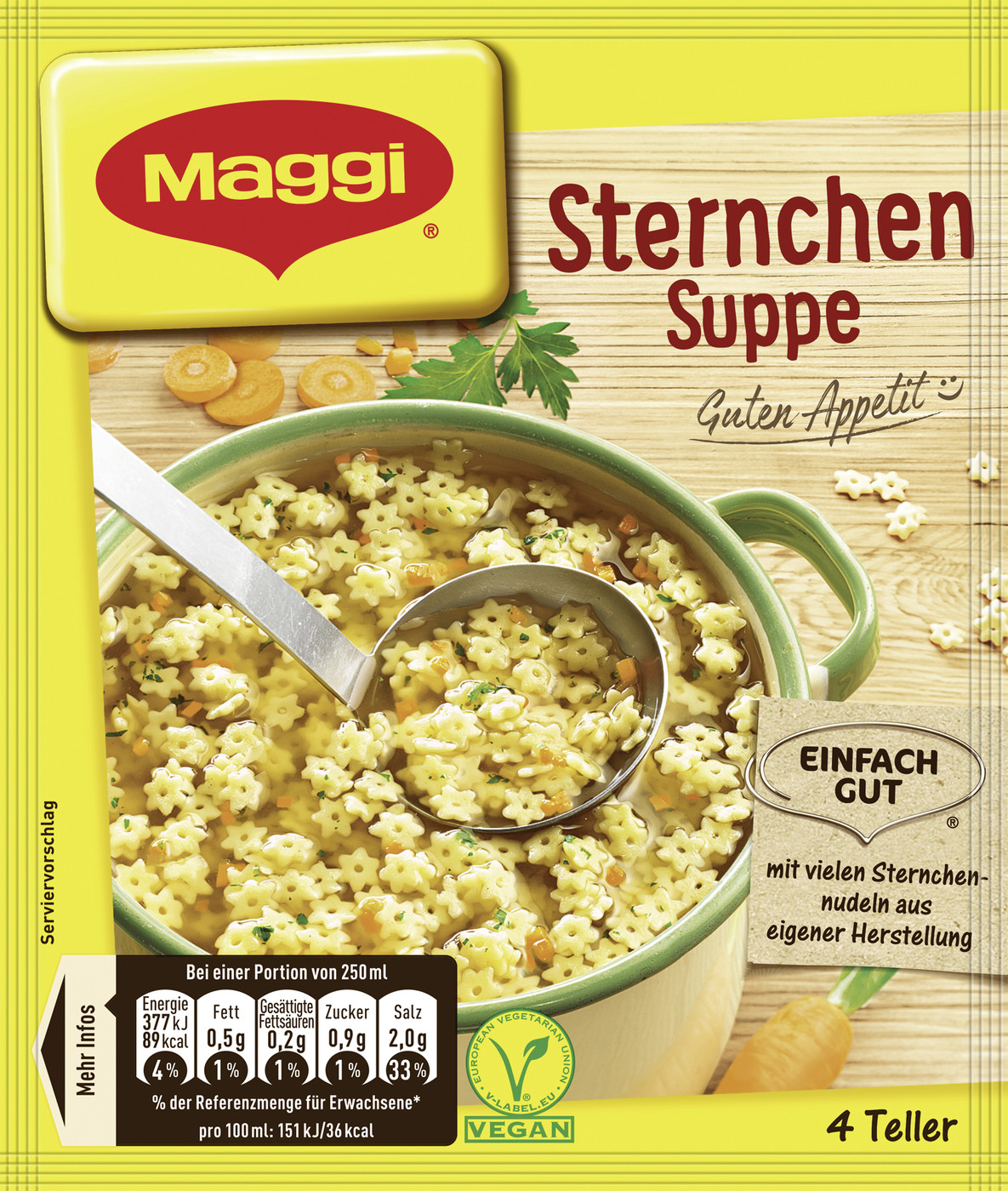 Maggi Guten Appetit! Sternchen Suppe ergibt 1 ltr