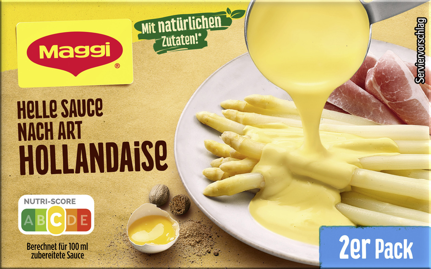 Maggi Helle Sauce nach Art Hollandaise ergibt 2x 250ML