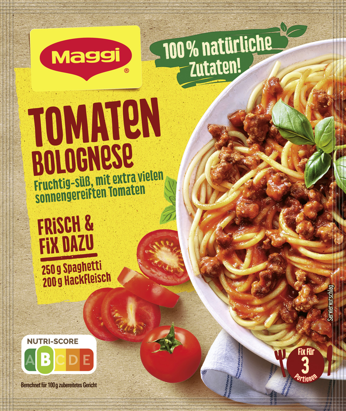 Maggi Idee für Tomaten Bolognese 50G