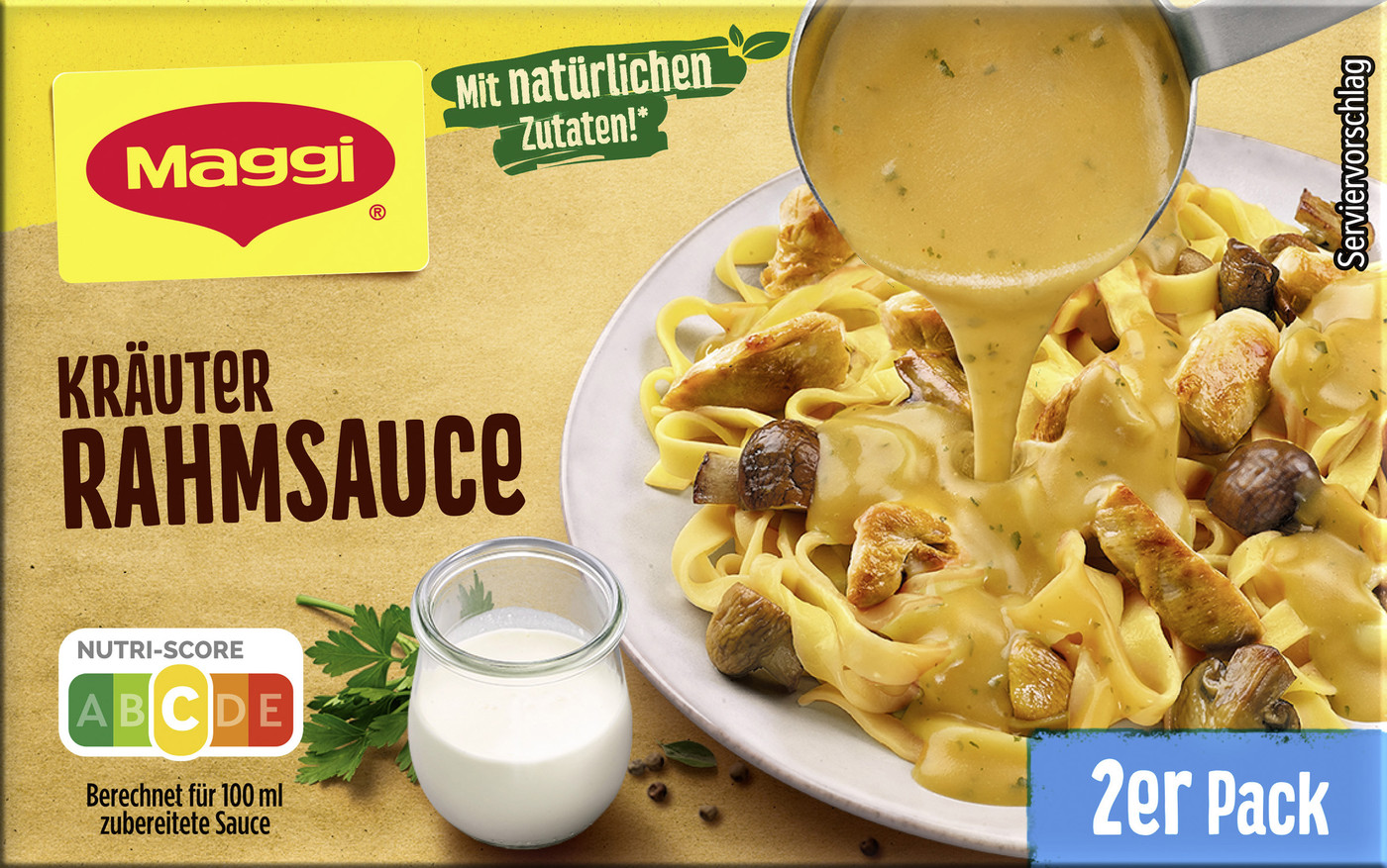 Maggi Kräuter Rahmsauce ergibt 2x 250ML