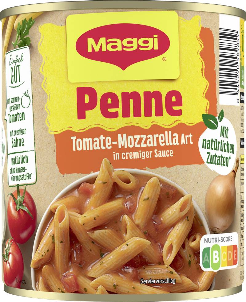 Maggi Penne Tomate-Mozzarella Art in cremiger Sauce 800G