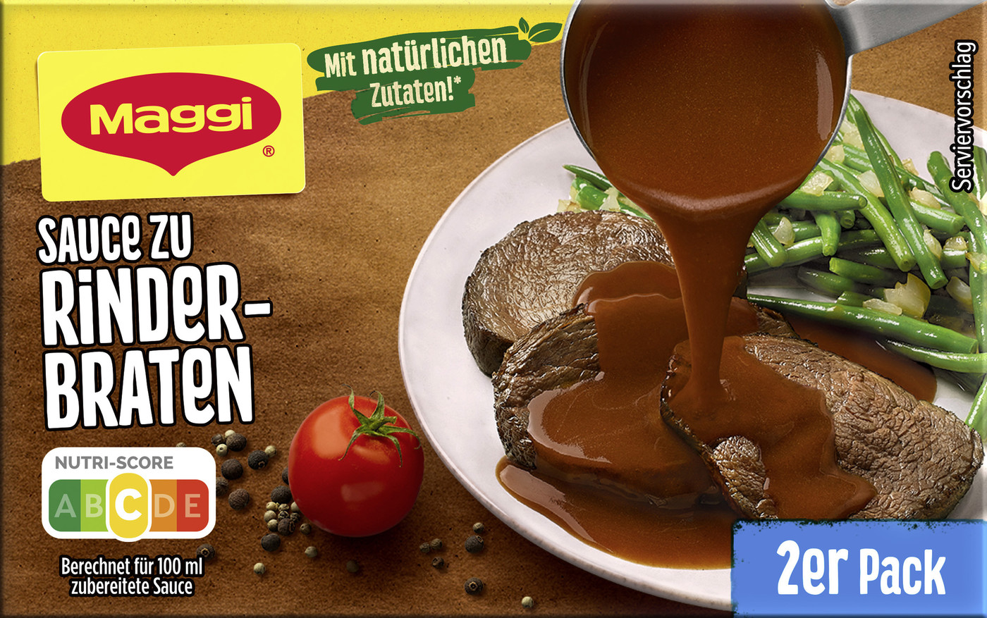 Maggi Sauce zu Rinderbraten ergibt 2x 250ML