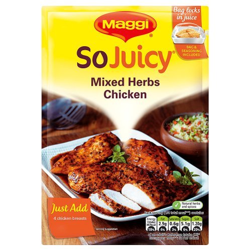 Maggi So Juicy Mixed Herbs Gewürzmischung für Hühner, 30 g von Maggi