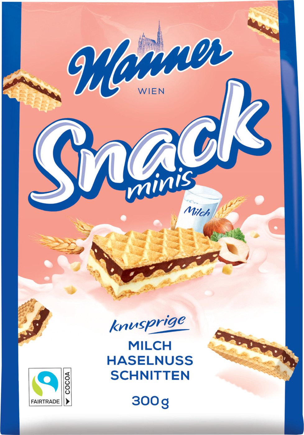 Manner Snack Minis Haselnuss 300G