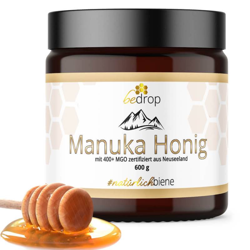 Manuka Honig 600g mit MGO 400+ Vorratsglas XXL Glas