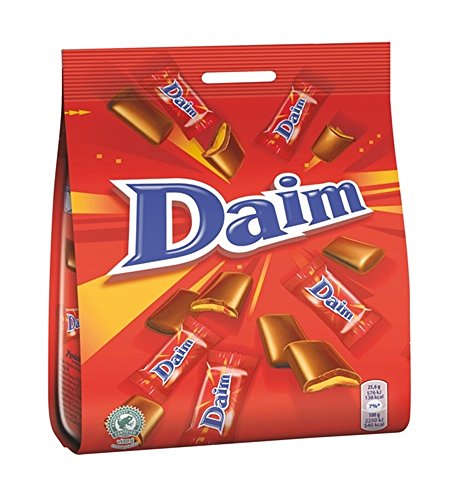 Marabou Daim Mini – Original – Schwedisch – Milch Schokolade – Süßigkeiten – Schokolade – Pralinen – Sweets – Tasche 200 g von Marabou