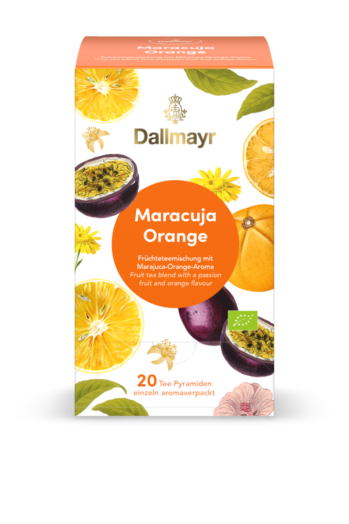 Maracuja - Orange Bio Früchteteemischung mit Maracuja - Orange - Aroma von Alois Dallmayr Kaffee OHG