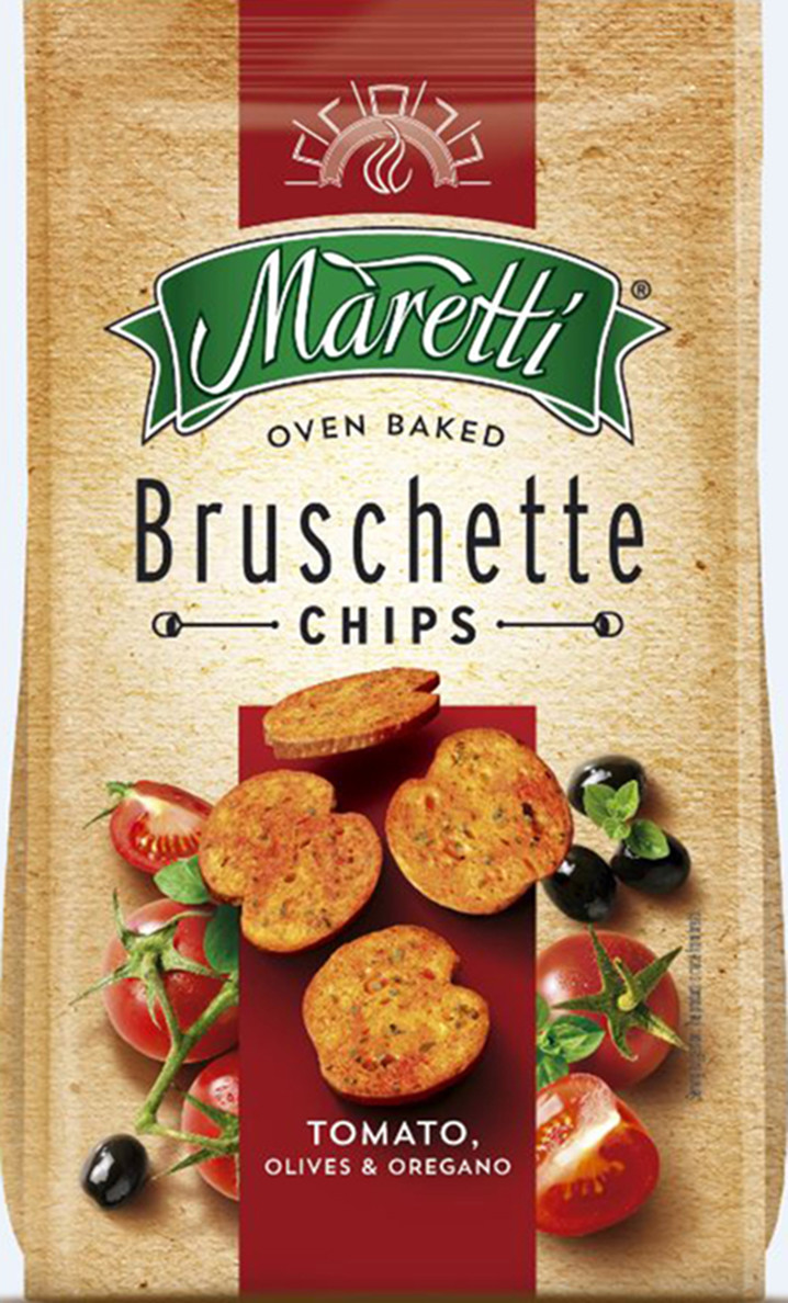 Maretti Bruschette Tomato, Olives & Oregano 150G