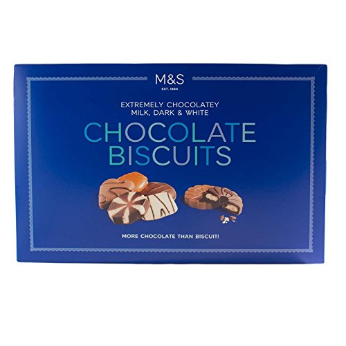 Marks & Spencer / M&S Extremely Chocolatey Milk Dark & White Chocolate Biscuits 500g von Marks & Spencer