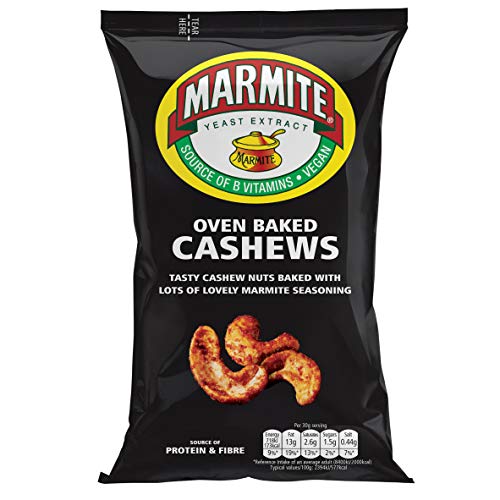 Marmite Cashews Veganer herzhafter Snack, 90 g von Bizzico