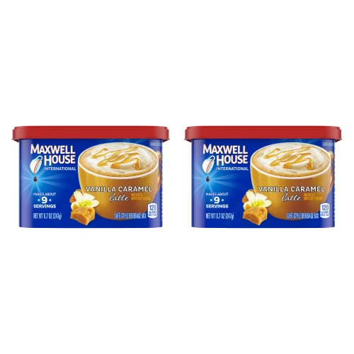 Maxwell House International Latte Vanilla Caramel Flavored Instant Coffee 8.7 Oz. (2 Pack) by Kraft von Kraft