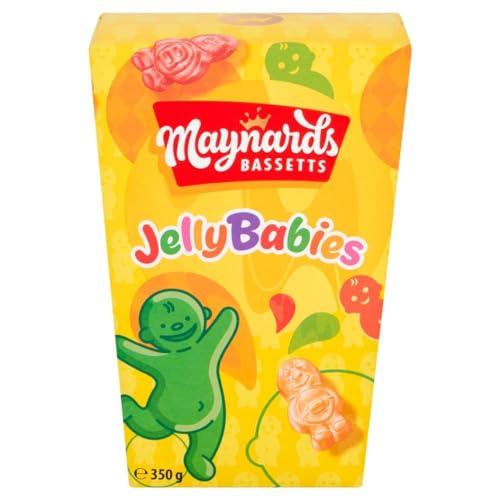 Maynards Bassetts Jelly Babies, voller fruchtiger Aromen, weiche und kauige Textur, Sharing Pack, 350 g, 6 Stück von Mondelez International