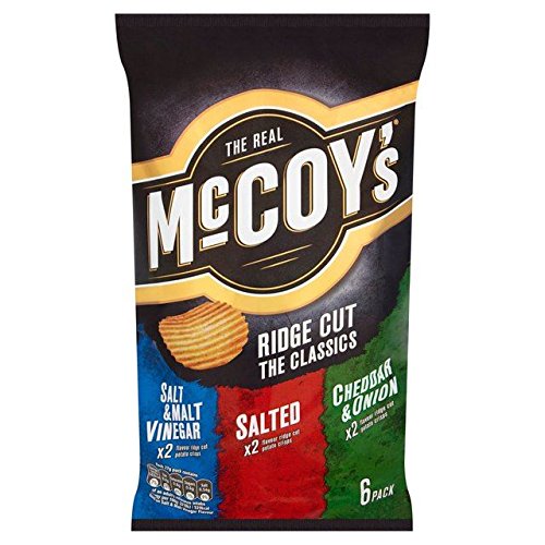 McCoy's Ridge Cut Crisps Variety 27g x 6 per pack