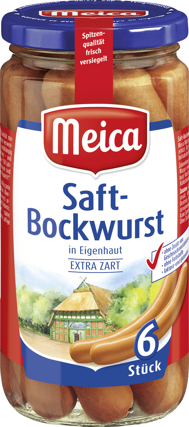 Meica 6 Saft-Bockwürste 380G