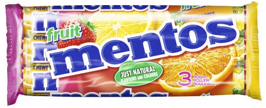 Mentos Frucht 3ST 114G