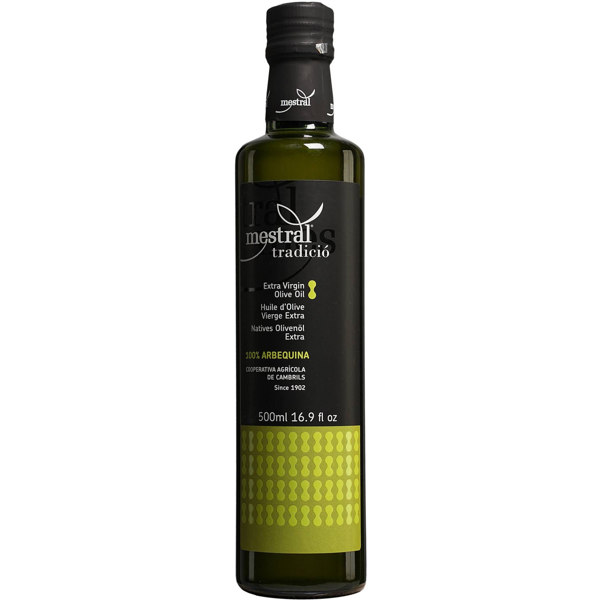 Mestral Olivenöl Extra Virgin Arbequina - 0,5 L.  0.5L aus Spanien