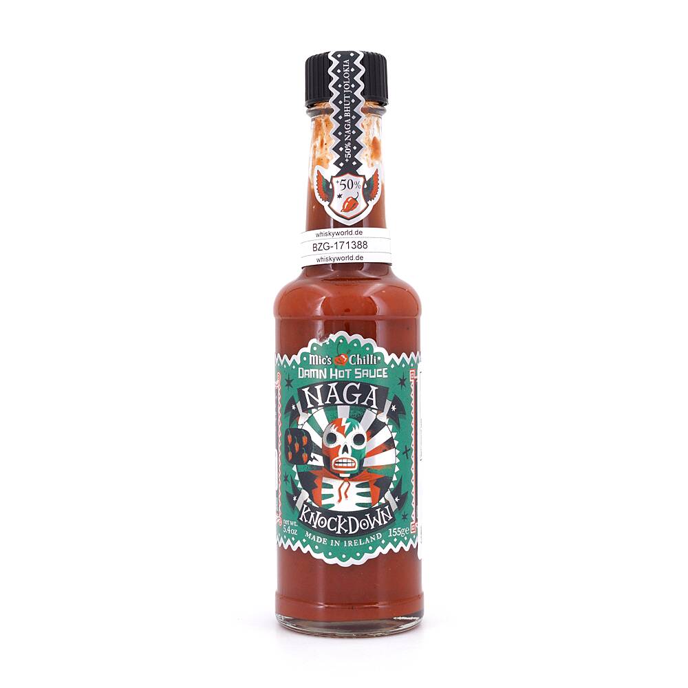 Mic's Chilli Naga Knockdown Damn Hot Sauce extrem 155 g