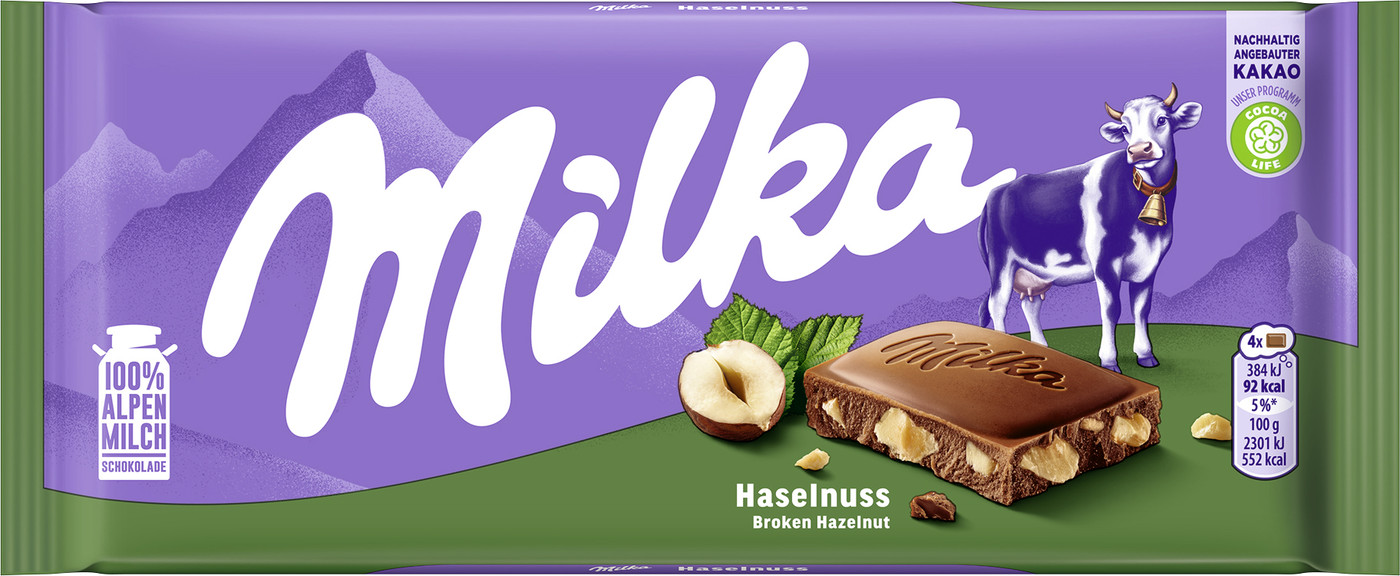 Milka Haselnuss Schokolade 100G