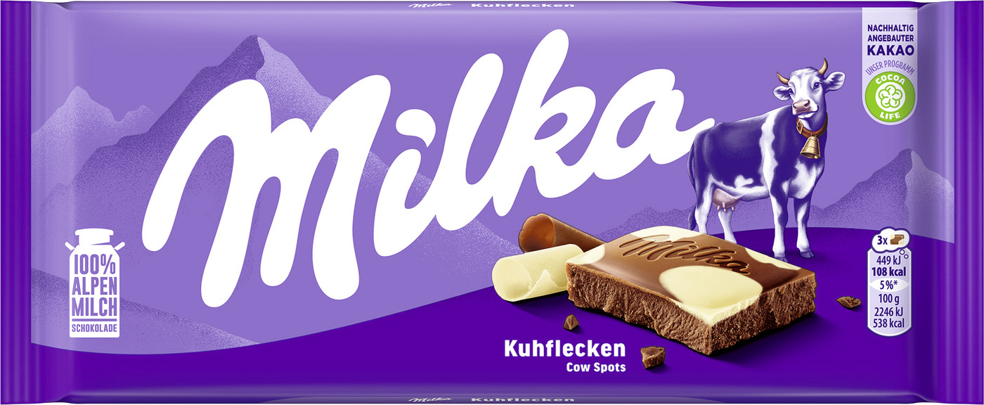 Milka Kuhflecken Schokolade 100G