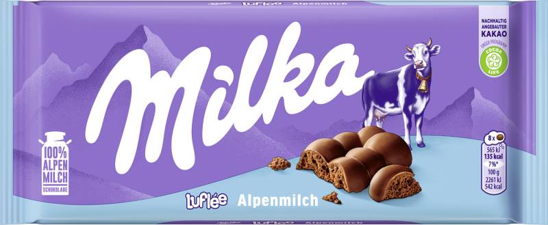 Milka Luflee Schokolade 100G