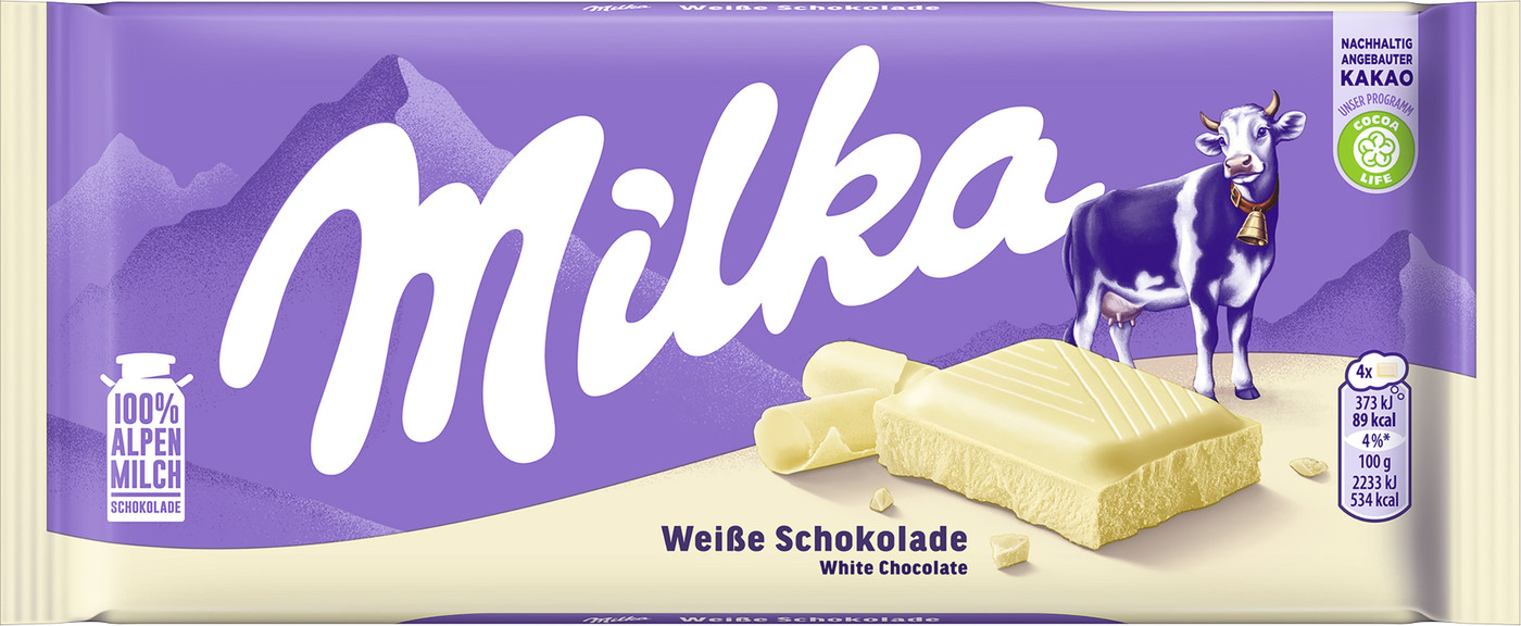 Milka Weisse Schokolade 100G