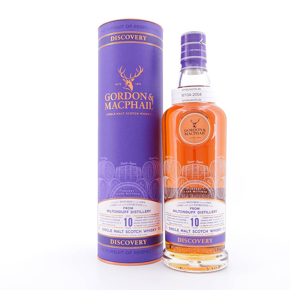 Miltonduff 10 Jahre G&M Discovery NEW RANGE 0,70 L/ 43.0% vol