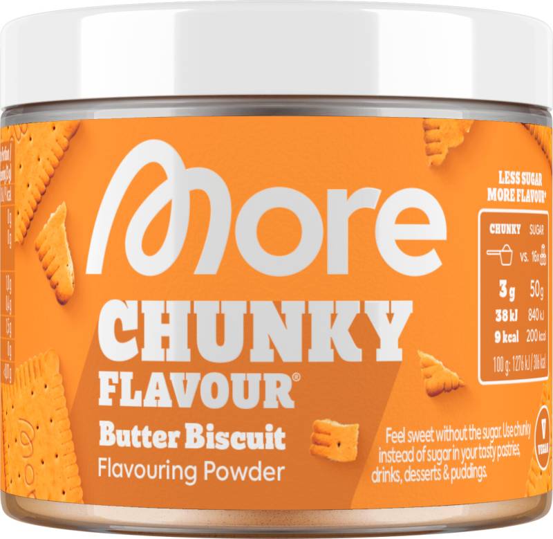 More Chunky Butter Biscuit Flavouring Powder vegan 90G