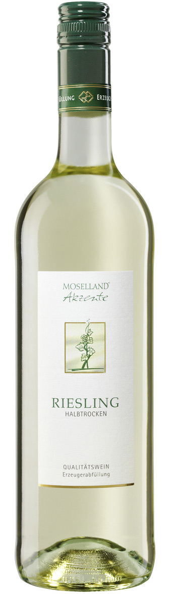 Moselland Akzente Riesling halbtrocken 0,75L