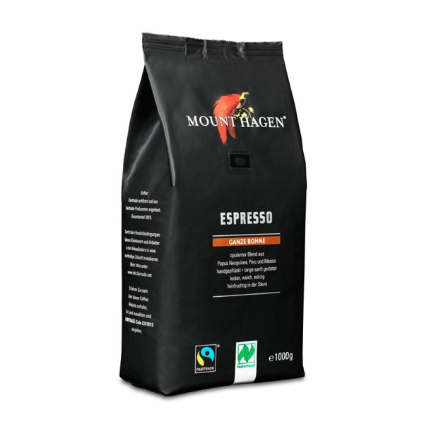 Mount Hagen Espresso 1kg ganze Bohne