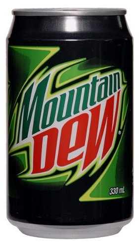 Mountain Dew Soda im US-Stil (Made in EU): 12 Dosen à 330 ml