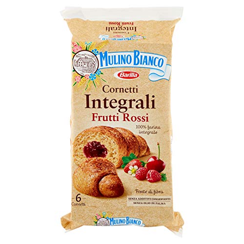 Mulino Bianco Cornetti Integrali frutti rossi Kuchen roten Früchte Vollkorn von Mulino Bianco