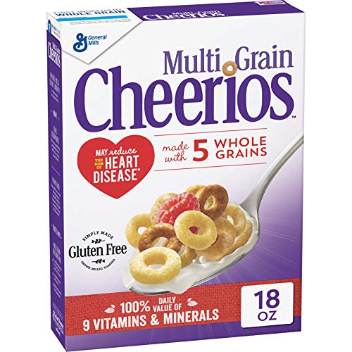 Multi Grain Cheerios Cereal, 18 Ounce (Pack of 2)