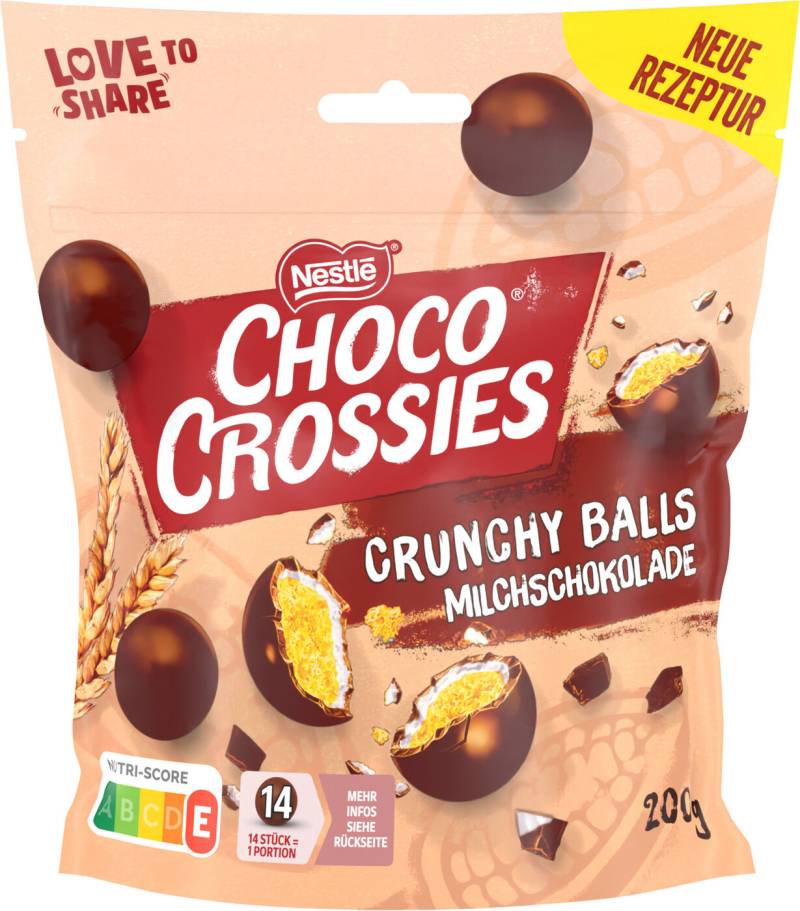 Nestlé Choco Crossies Crunchy Balls Milchschokolade 200G