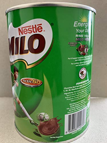 Nestle Milo Energy Kakao Pulver Drink 400 g (4 Stück) von Milo