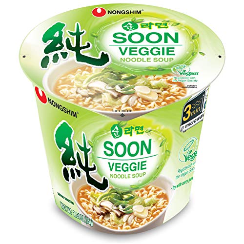 Nongshim Soon Noodle Soup, Veggie, 2.6 Ounce (Pack of 6) von Nong Shim