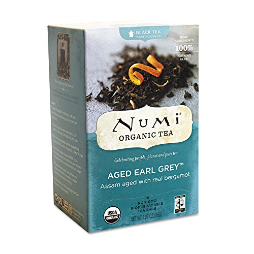 Numi Bio Tee und teasans, 1, 27 Oz, Aged Earl Grey, 18/BOX, BX – num10170