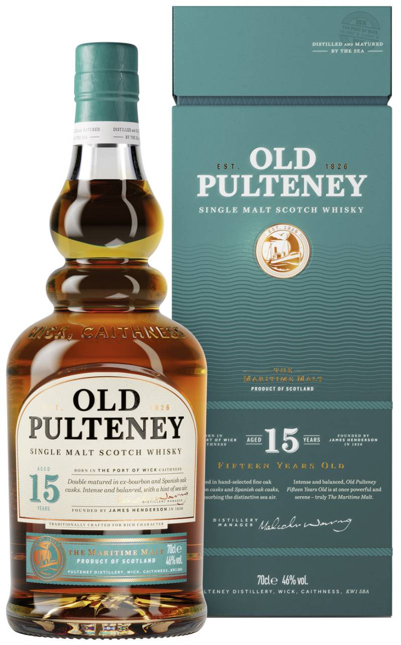 Old Pulteney Whisky 15 Jahre 46% 0,7L