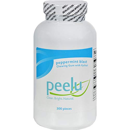 PEELU CHEWING GUM,PEPPERMINT, 300 CT, EA-1