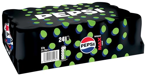 Pepsi Max Lime No Sugar Cola Dosen, 24 x 330 ml von Pepsi